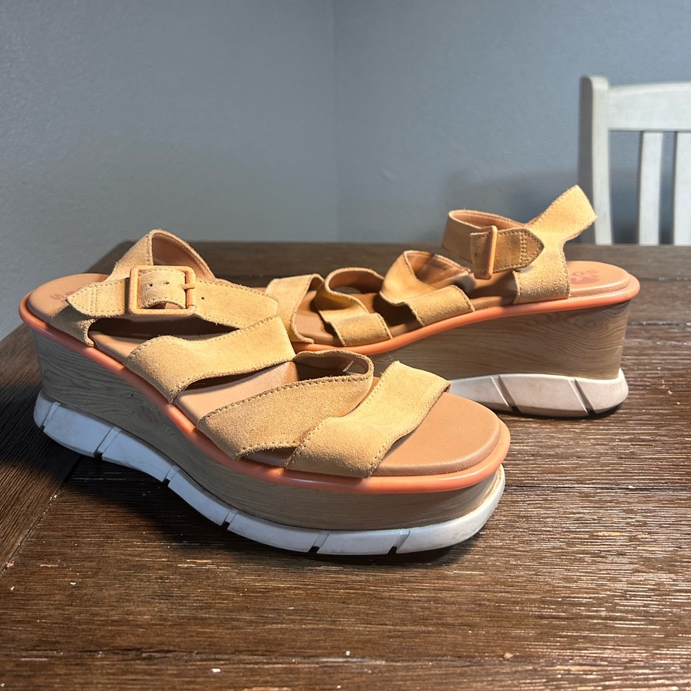 Sorel Joanie III ankle strap wedge sandals size 10 - Picture 4 of 11